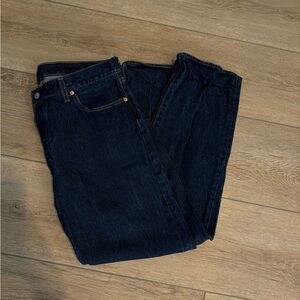 Men’s Levi Strauss dark wash jeans 501